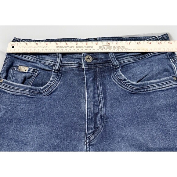 Kuhl Men's Denim Tapered Dark Wash Midnight 34X32 (Fit 32X30) Stretch Indigo Dye - Picture 14 of 16